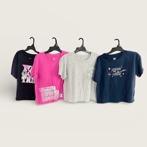 BUNDLE! 4 Athletic Works Girls Graphic Tees XL